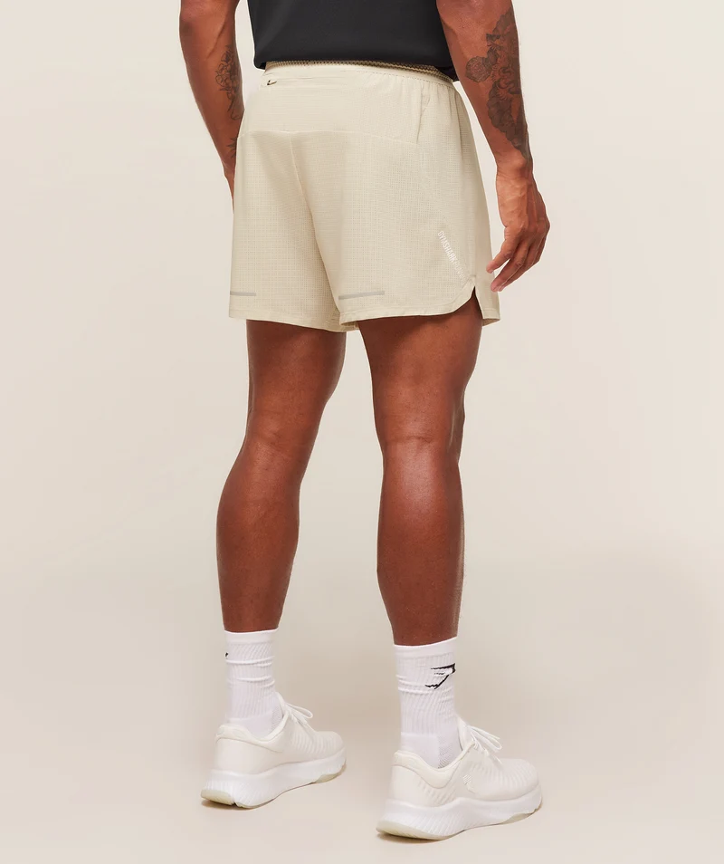 Gymshark Running 5" Shorts - Pebble Grey