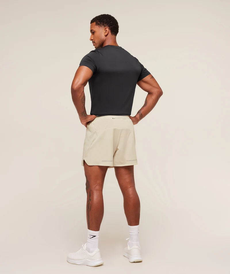 Gymshark Running 5" Shorts - Pebble Grey