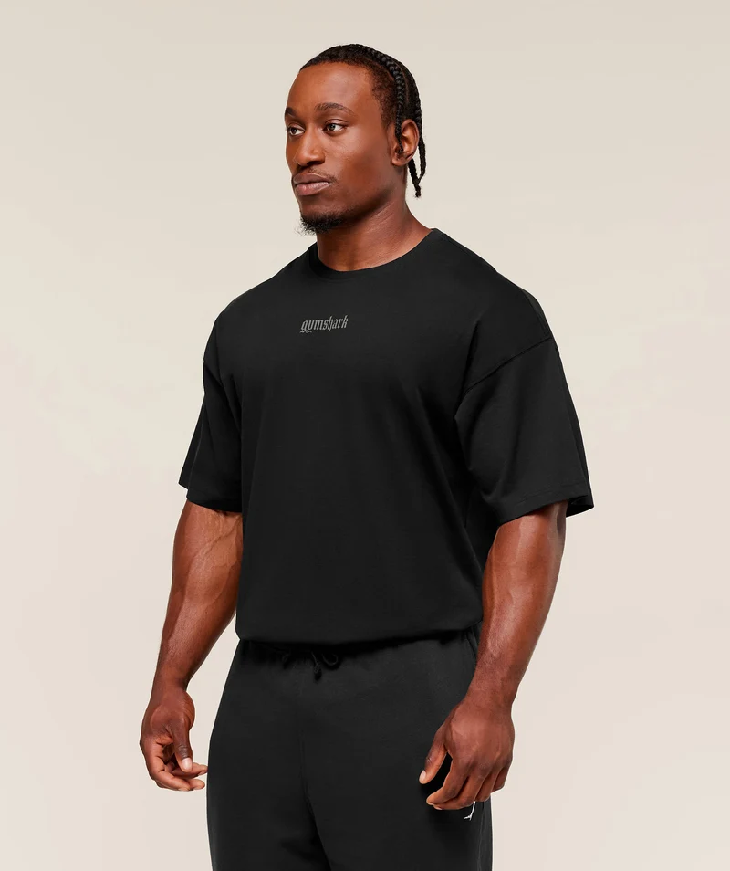 Gymshark Olde English T-Shirt - Black
