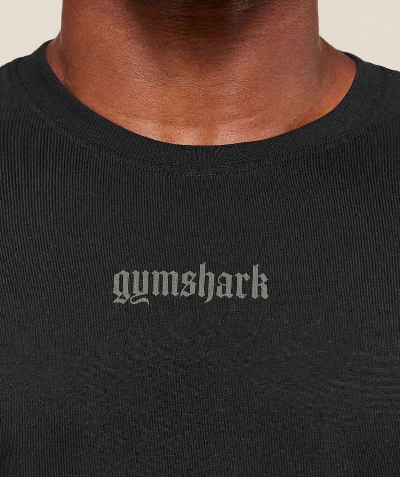 Gymshark Olde English T-Shirt - Black