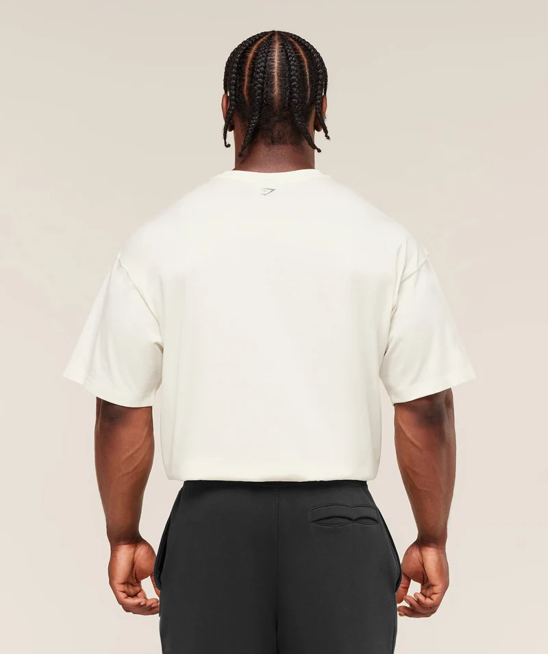 Gymshark Olde English T-Shirt - Soft White