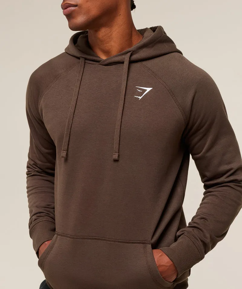 Gymshark Crest Hoodie - Archive Brown