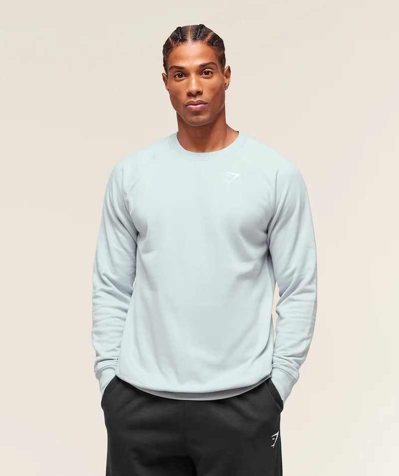 Gymshark Crest Crew - Smoke Blue