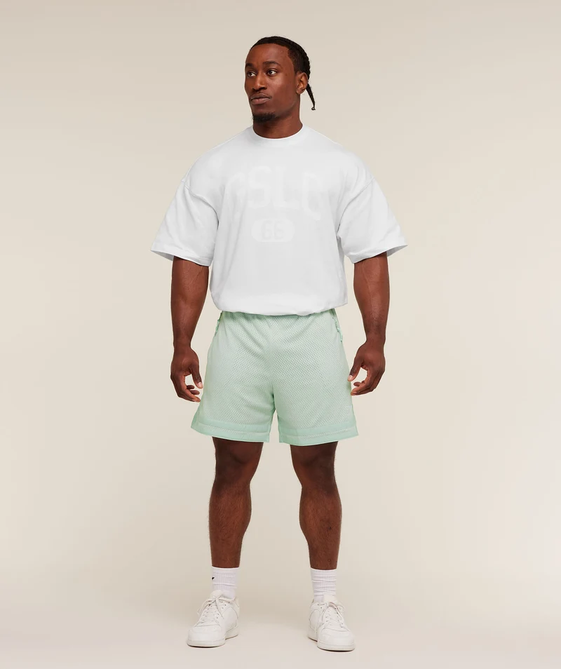 Gymshark Campus Mesh Shorts - Clay Green