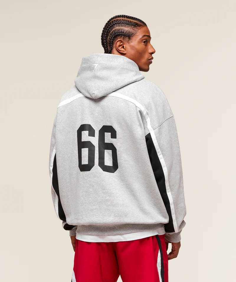 Gymshark Varsity Hoodie - Light Grey Core Marl