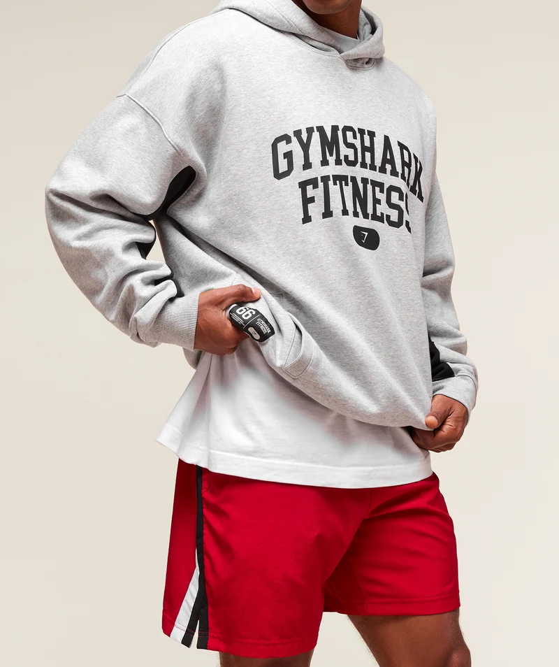 Gymshark Varsity Hoodie - Light Grey Core Marl