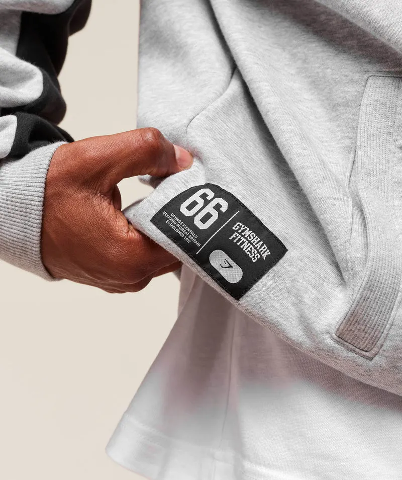 Gymshark Varsity Hoodie - Light Grey Core Marl