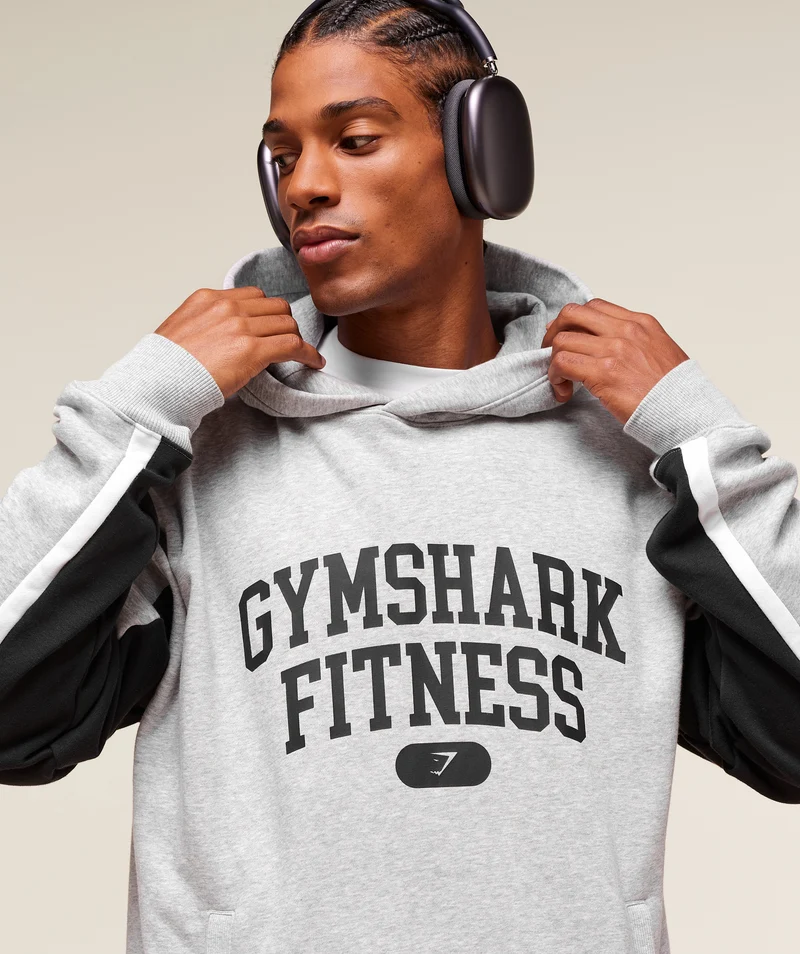 Gymshark Varsity Hoodie - Light Grey Core Marl