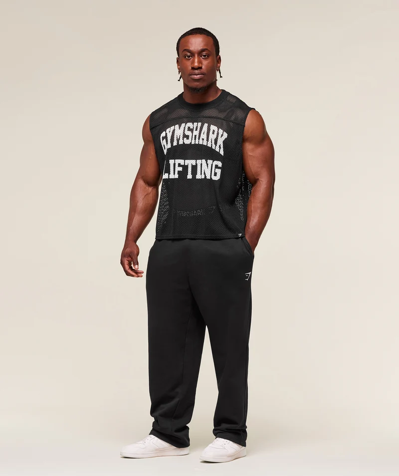 Gymshark Mesh Oversized Tank - Black