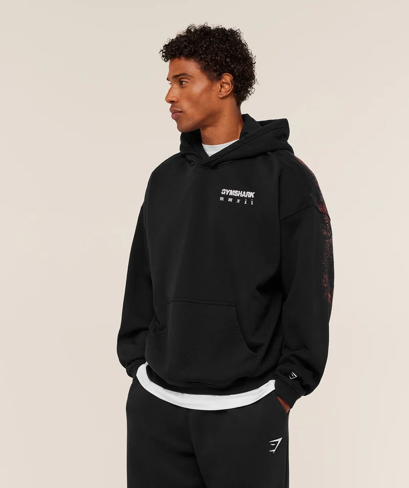 Gymshark Numerals Hoodie - Black