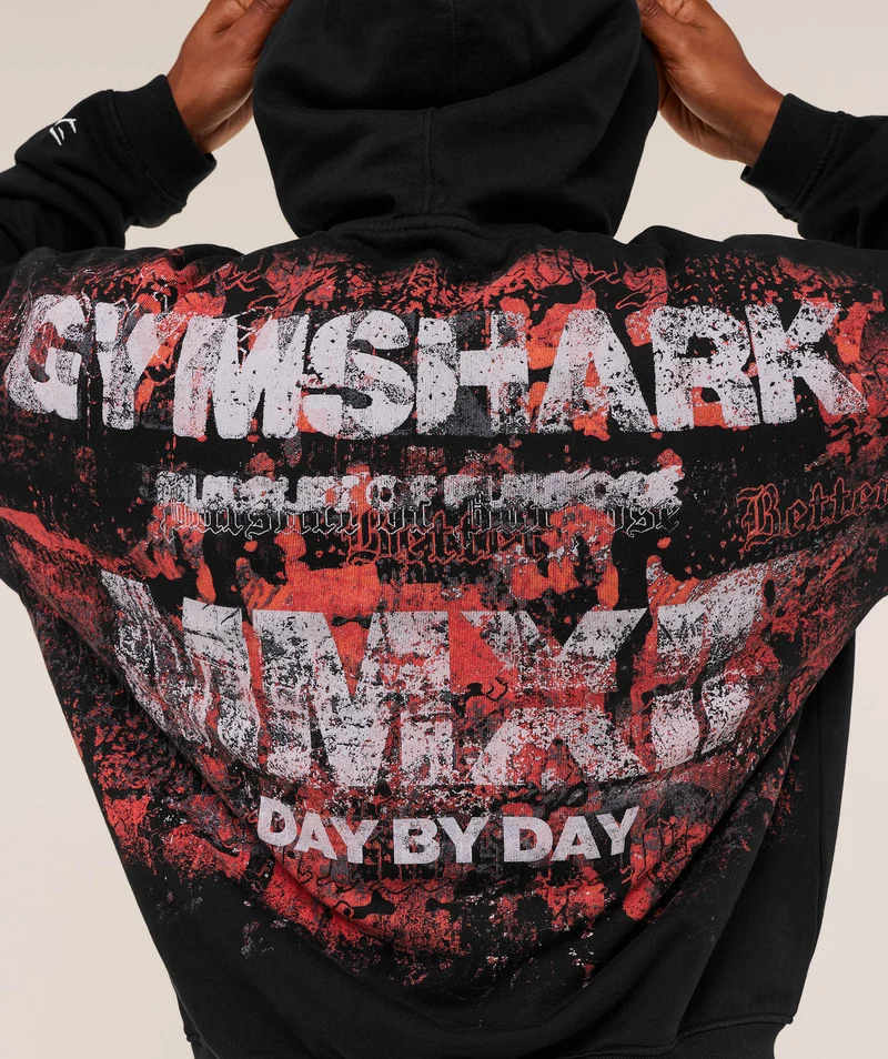 Gymshark Numerals Hoodie - Black