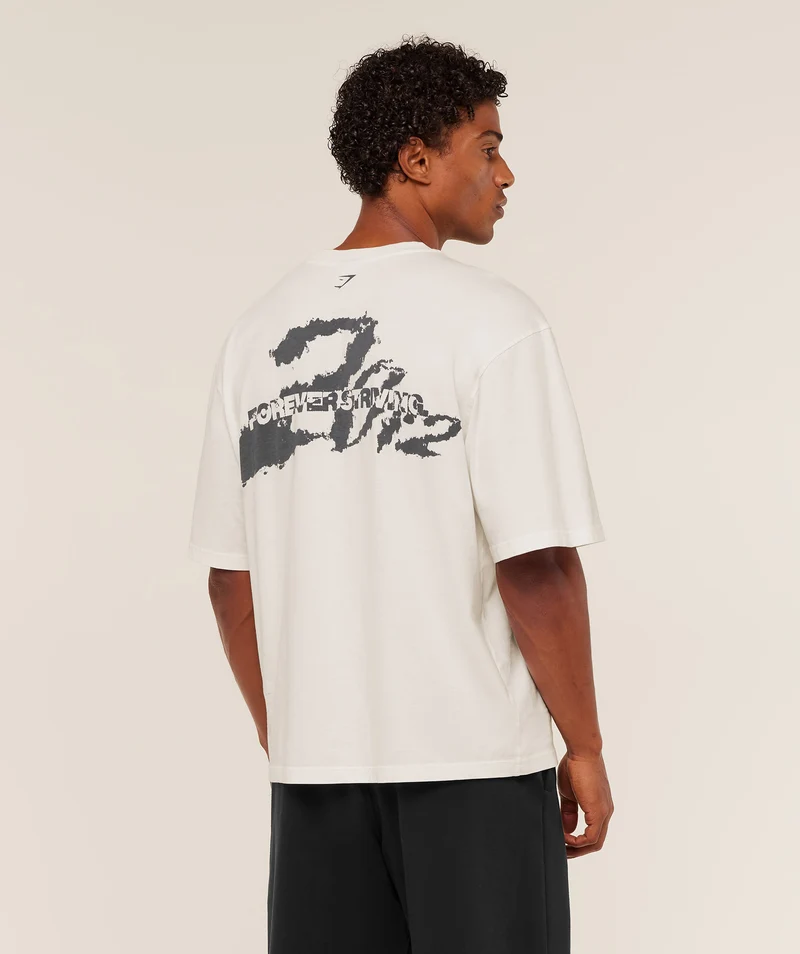 Gymshark Forever Striving T-Shirt - Soft White