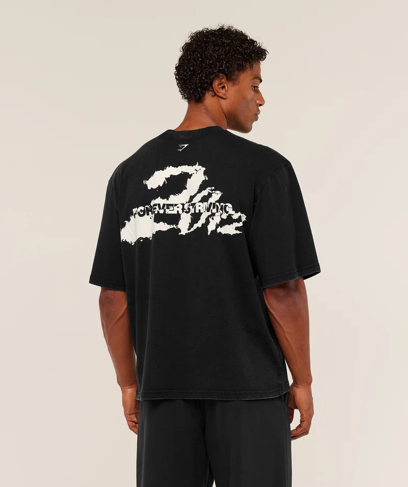 Gymshark Forever Striving T-Shirt - Black