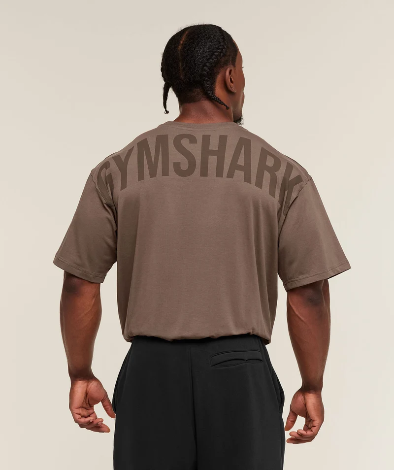 Gymshark Power T-Shirt - Soft Brown