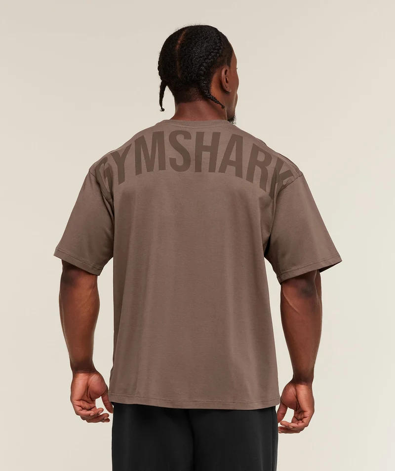 Gymshark Power T-Shirt - Soft Brown