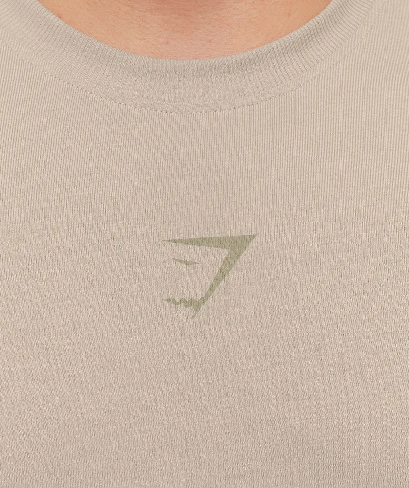 Gymshark Power T-Shirt - Mushroom Grey