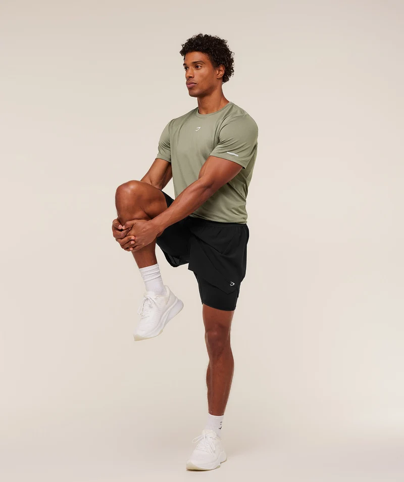 Gymshark Running T-Shirt - Base Green