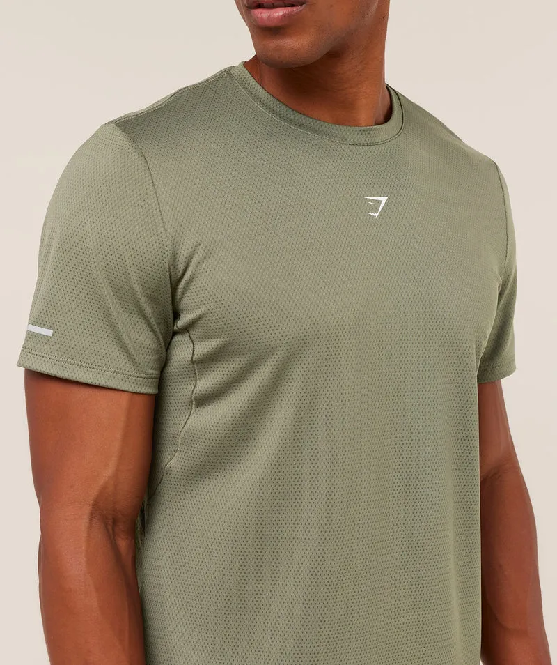 Gymshark Running T-Shirt - Base Green