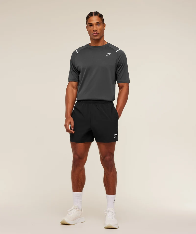 Gymshark Arrival Contrast T-Shirt - Onyx Grey/Black