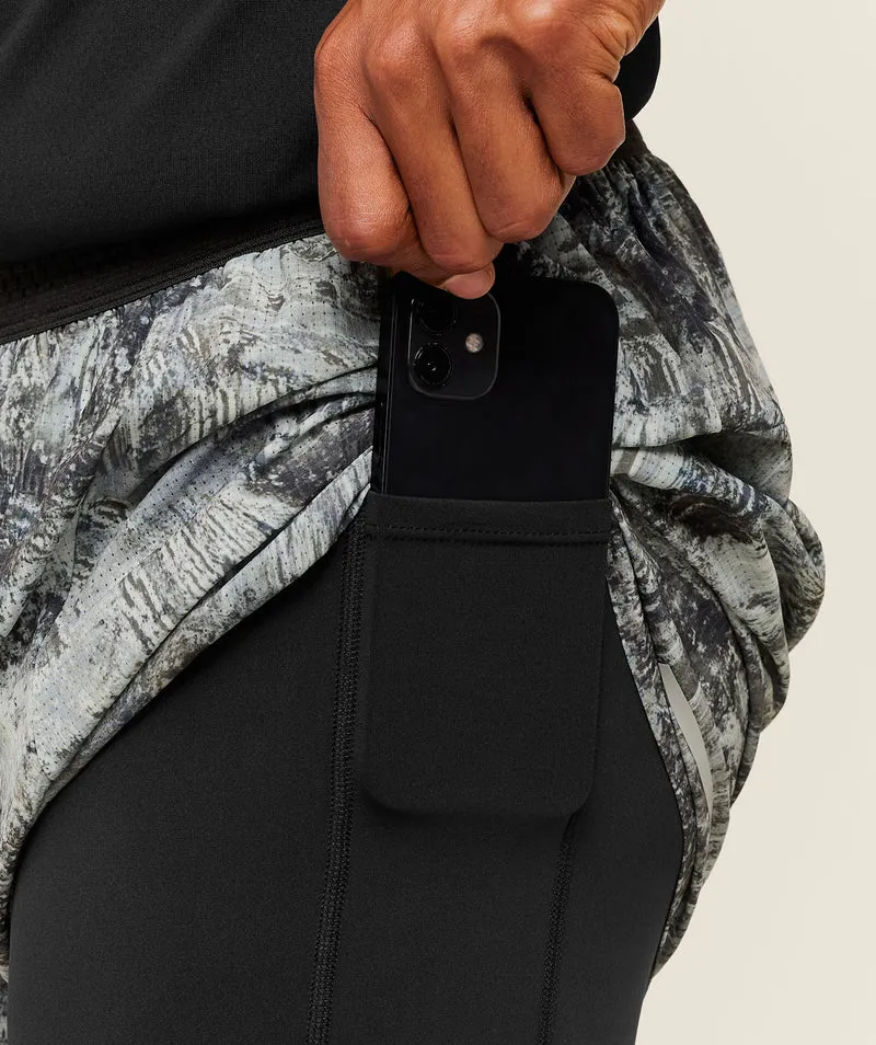 Gymshark Running 4" 2-in-1 Shorts - Dark Grey/Black