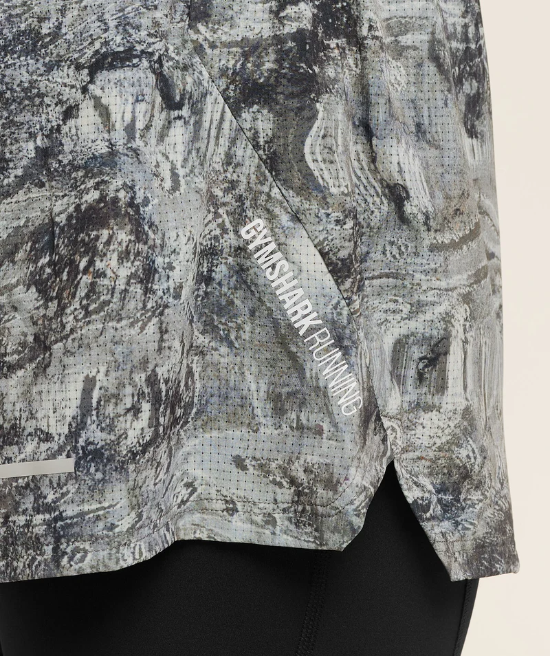 Gymshark Running 4" 2-in-1 Shorts - Dark Grey/Black