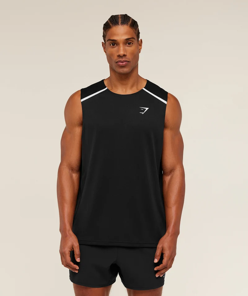Gymshark Arrival Contrast Tank - Black