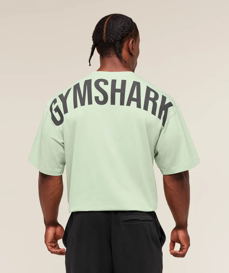 Gymshark Power T-Shirt - Clay Green