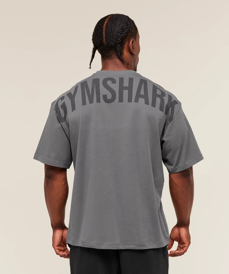 Gymshark Power T-Shirt - Dark Grey