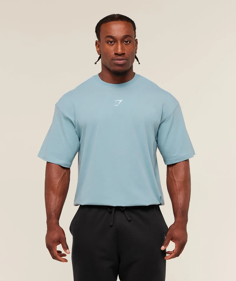 Gymshark Power T-Shirt - Bench Blue