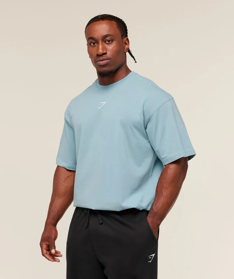 Gymshark Power T-Shirt - Bench Blue