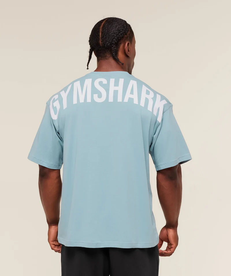 Gymshark Power T-Shirt - Bench Blue