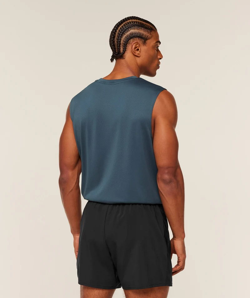 Gymshark Oversized Performance Tank - Stealth Blue