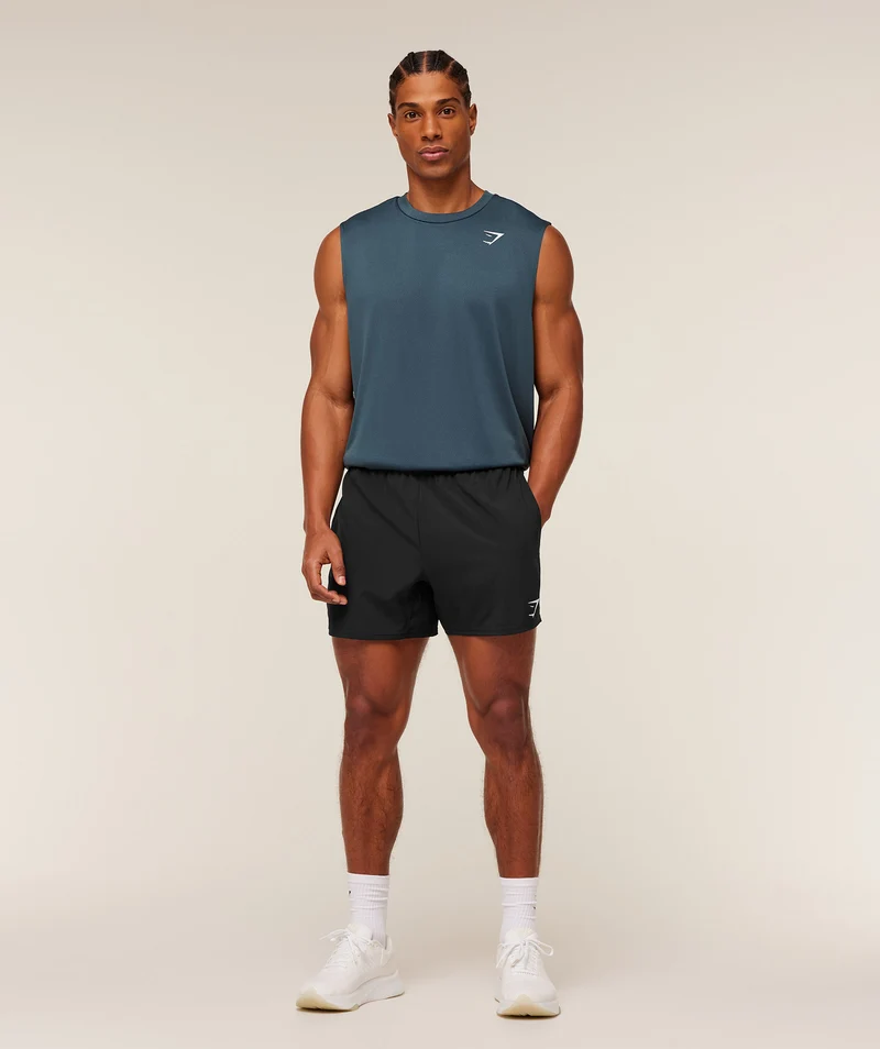 Gymshark Oversized Performance Tank - Stealth Blue