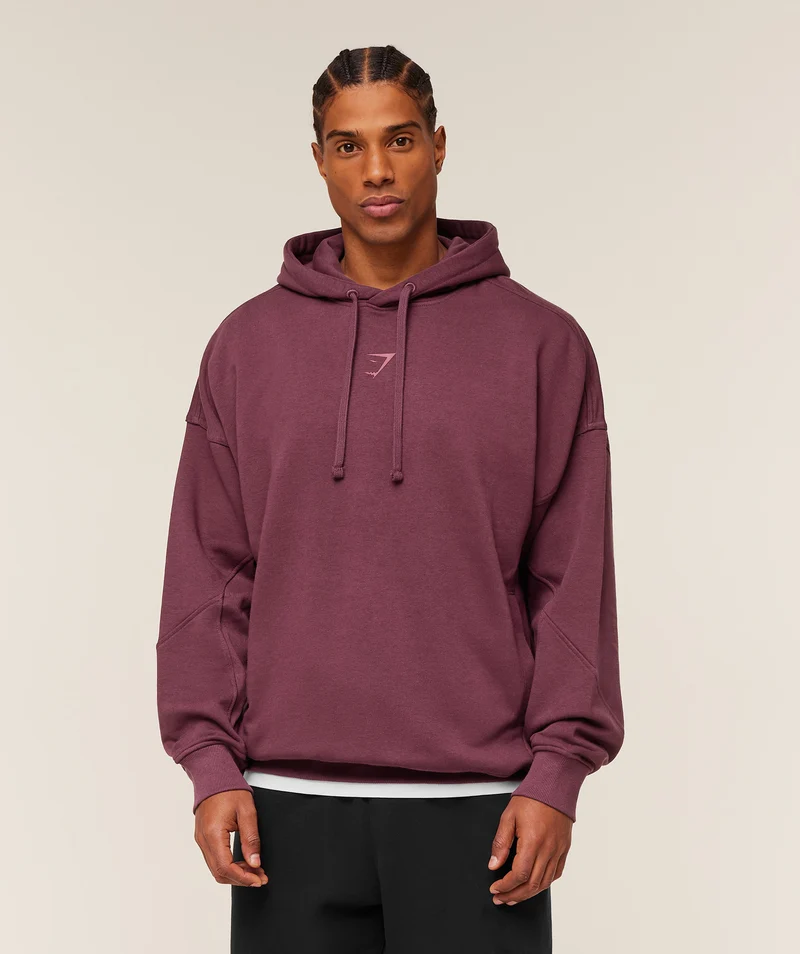 Gymshark Power Oversized Hoodie - Impact Burgundy