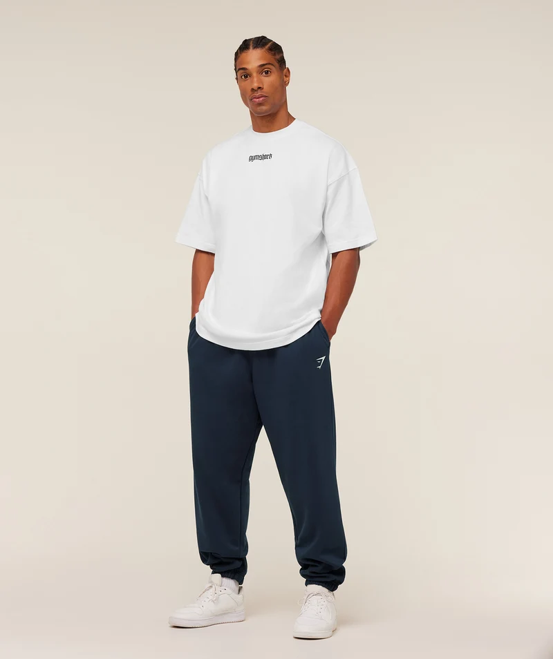 Gymshark Crest Oversized Jogger - Navy