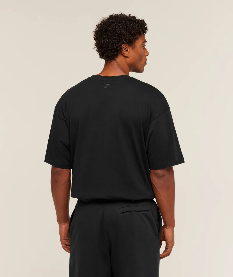 Gymshark Athletic Division Graphic T-Shirt - Black