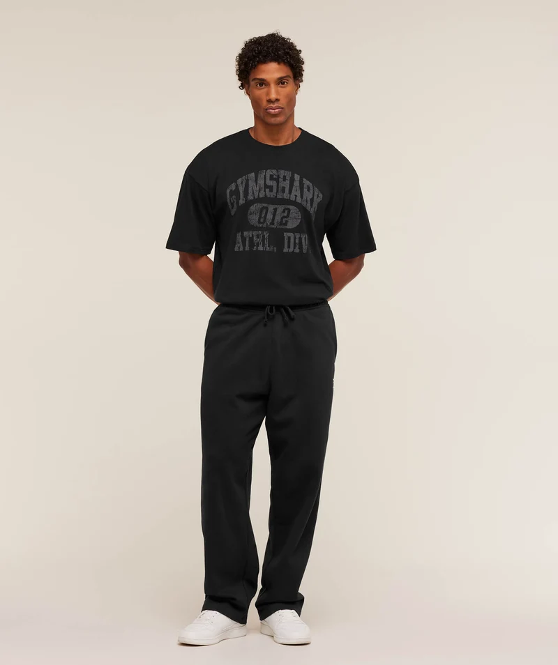 Gymshark Athletic Division Graphic T-Shirt - Black