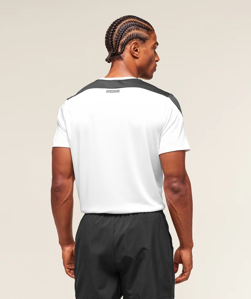 Gymshark Arrival Block T-Shirt - White