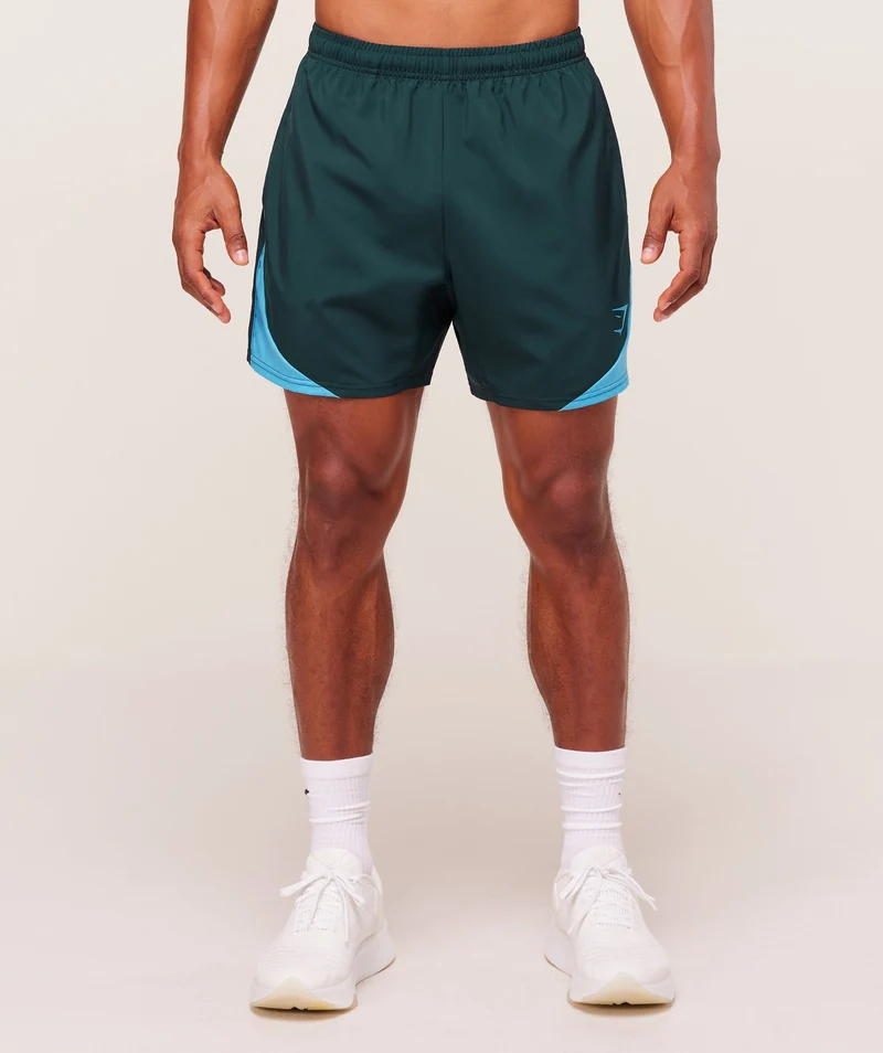 Gymshark Arrival Block 6" Shorts - Deep Petrol Blue