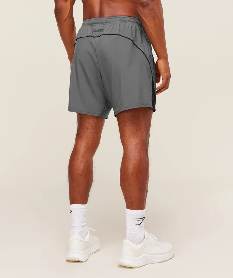 Gymshark Arrival Block 6" Shorts - Dark Grey