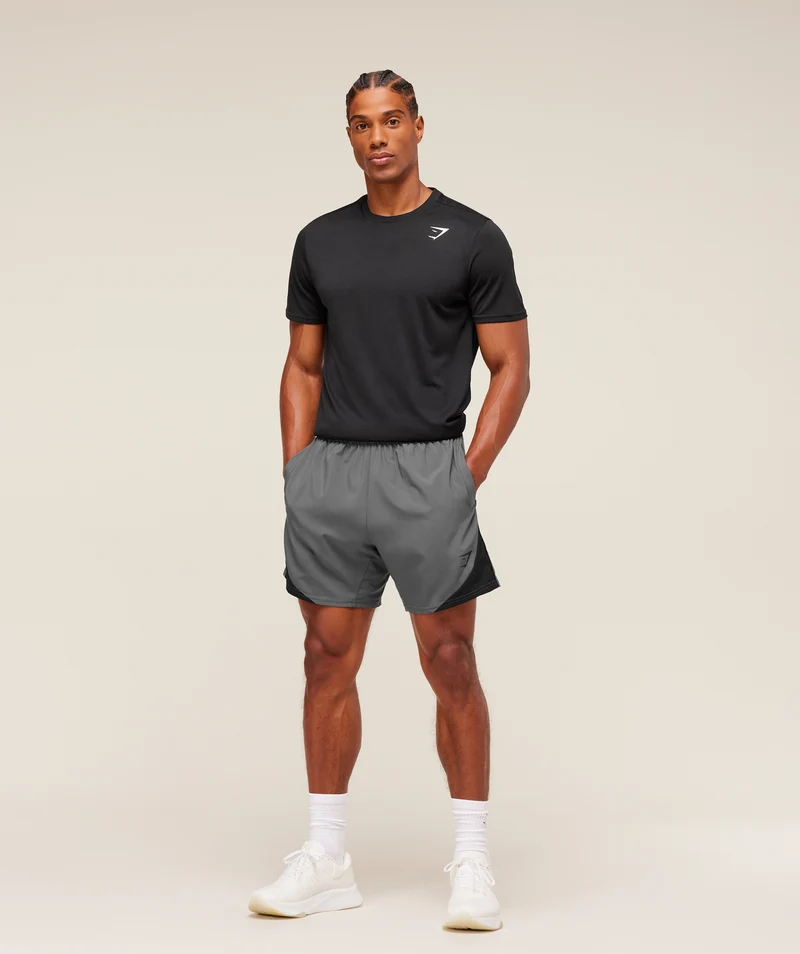Gymshark Arrival Block 6" Shorts - Dark Grey