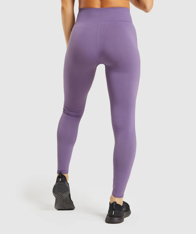 Gymshark Breeze Lightweight Seamless Tights - Purple