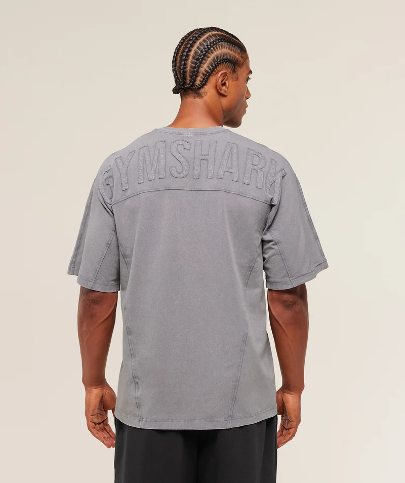 Gymshark Power Washed T-Shirt - Medium Grey