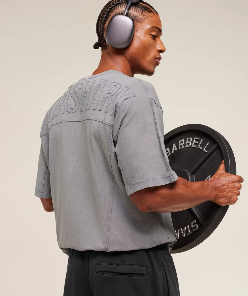 Gymshark Power Washed T-Shirt - Medium Grey