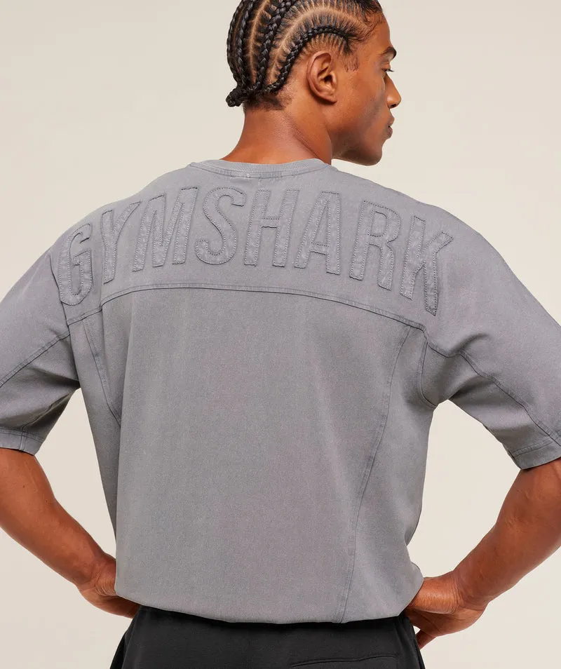 Gymshark Power Washed T-Shirt - Medium Grey