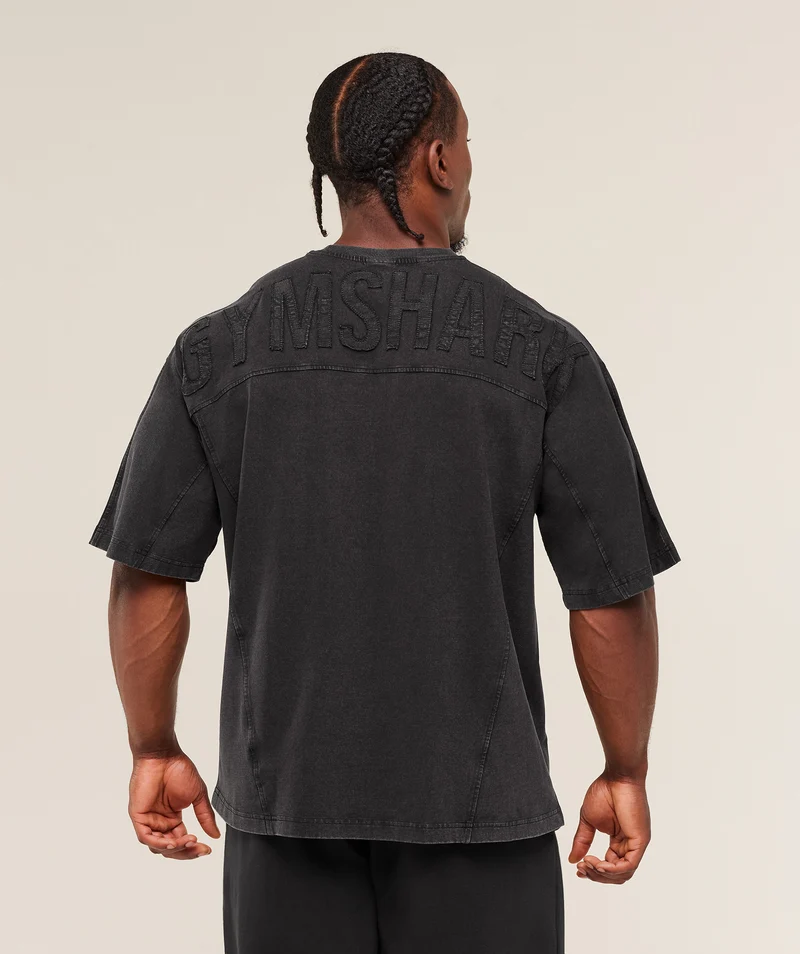 Gymshark Power Washed T-Shirt - Black