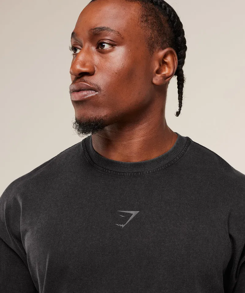 Gymshark Power Washed T-Shirt - Black