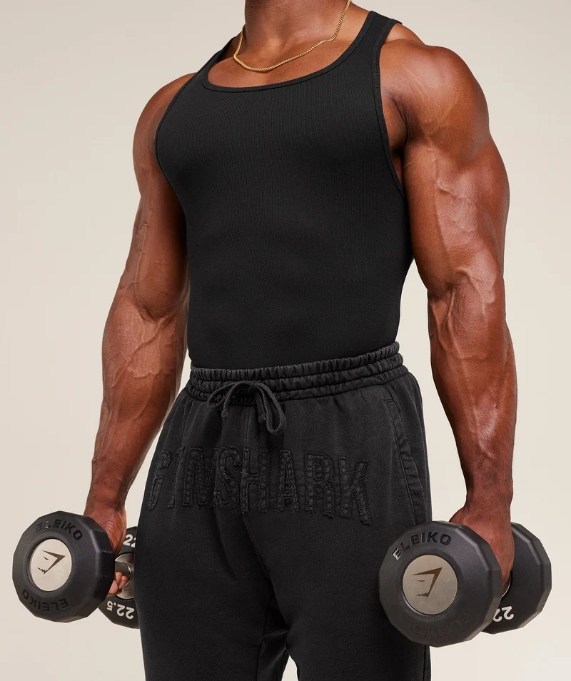 Gymshark Power Washed Joggers - Black