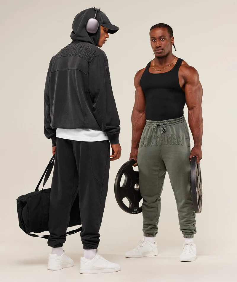 Gymshark Power Washed Joggers - Black