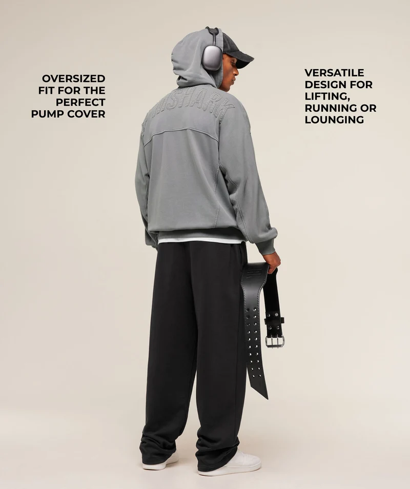 Gymshark Power Washed Hoodie - Medium Grey